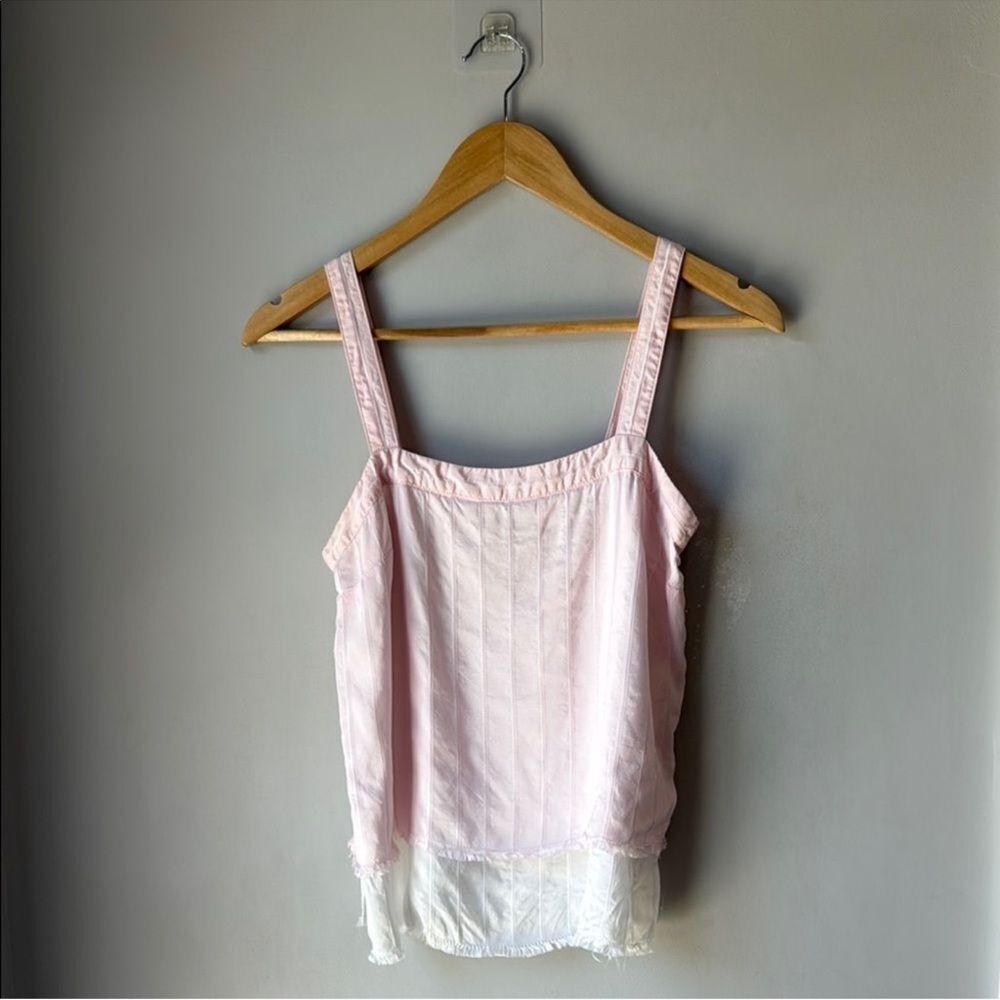 Rodebjer Pink White Duel Tank Top